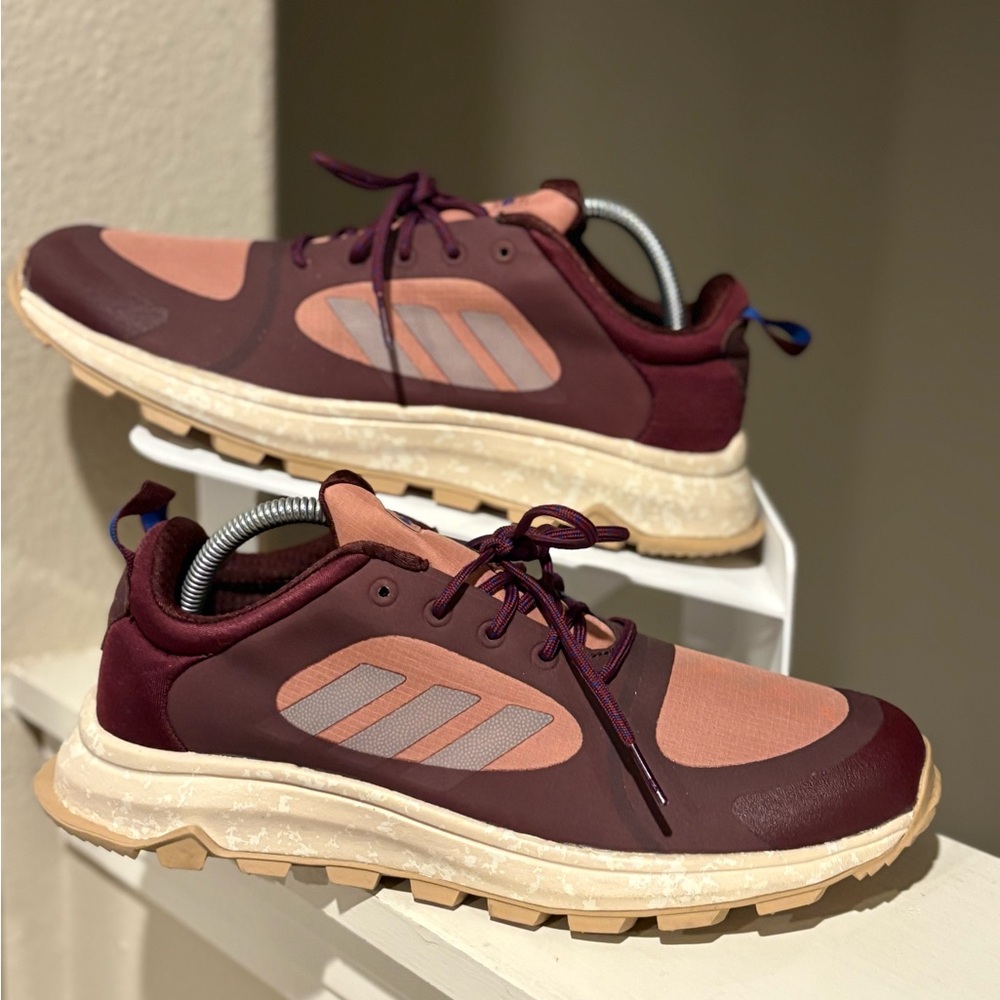 Adidas Response Trail X Running Shoe Sneakers EE9963 Pink Fabric Women’s Sz 10 - Picture 1 of 9